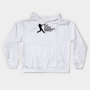 Eat Sleep Baseball Repeat Kids Hoodie